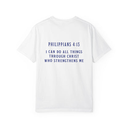 T-Shirt Inspirational Christian T-Shirt Cross & Philippians 4:13 Unisex Apparel Faith Tee Religious Gift Motivational Shirt