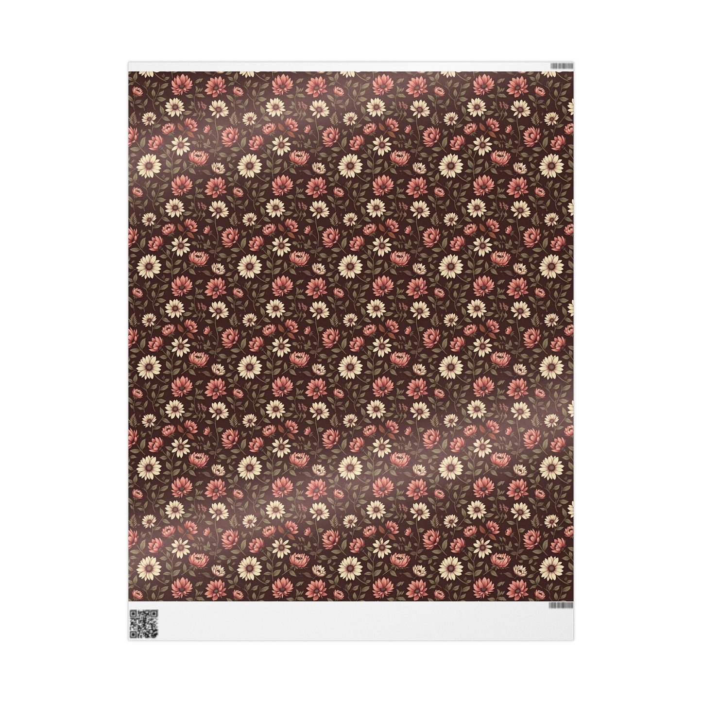Floral Gift Wrap Paper Rustic Wrapping Paper for Birthdays Holidays & Special Occasions Eco Friendly Gift Packaging Floral Design