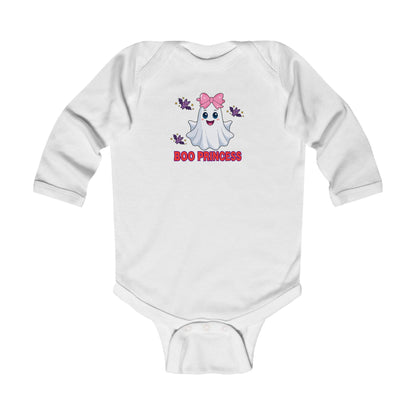 Boo Princess Infant Bodysuit Cute Ghost with Bat Accents Matching Halloween Apparel Fun Halloween Photo