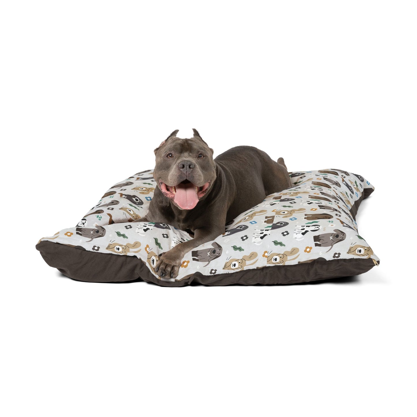 Pet Bed Cozy Cute Dog Pattern Dog Bed Puppy Nest Comfy Cat Bed Pet Decor for Home Gifts for Pet Owners Dog or Cat Lover's Pet Bed
