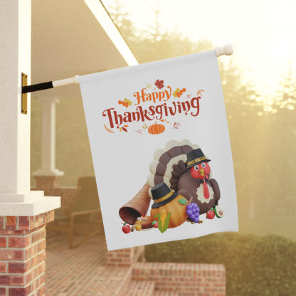 Garden Banner Thanksgiving Fall Decor Outdoor Flag Holiday Greeting Seasonal Decoration