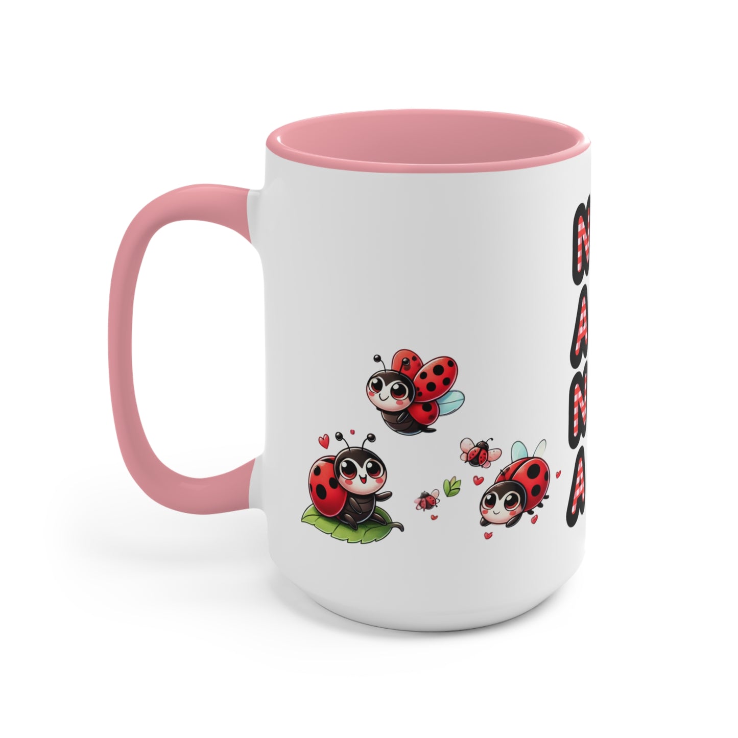 Coffee Mug Personalized Nana Ladybug Accent Mug - Cute Gift for Grandmothers