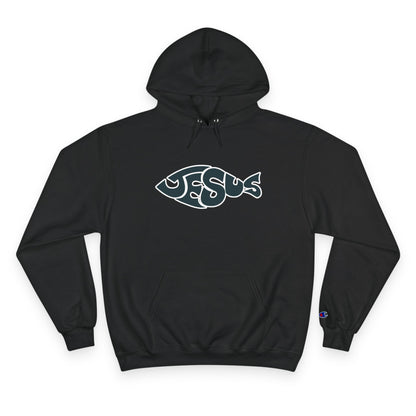 Faith-Inspired Champion Hoodie, Religious Apparel, Christian Gift, Hoodie with Jesus Design, Casual Wear, Spiritual Comfort