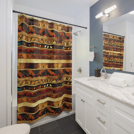 Shower Curtains, Rustic Bathroom Decor, Vintage Style, Home & Garden, Boho Chic, Holiday Gift Bohemian Tribal