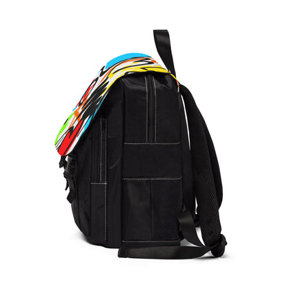 Backpack Colorful Urban Shoulder Bag Back to School Bag Gift Graffiti Heart Casual