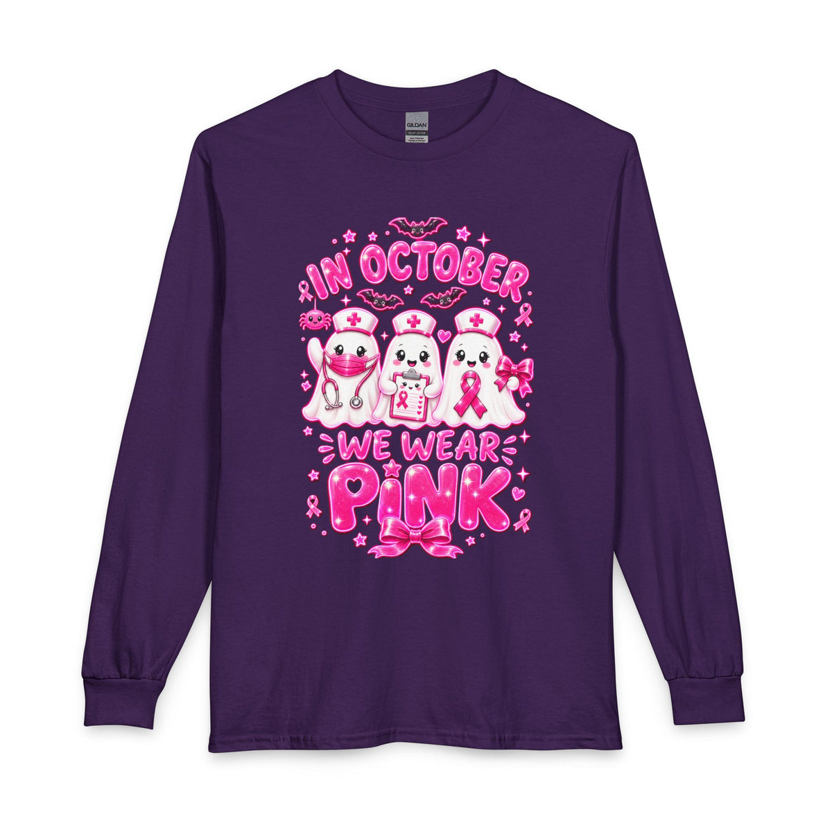 Long Sleeve Shirt — "In October We Wear Pink" Breast Cancer Awareness
