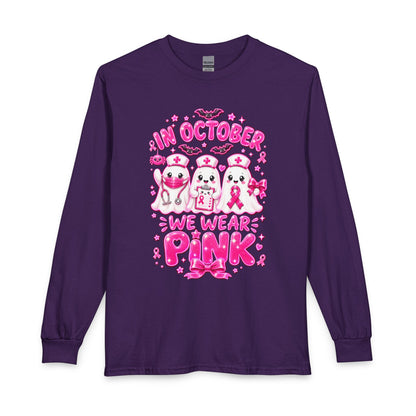 Long Sleeve Shirt — "In October We Wear Pink" Breast Cancer Awareness