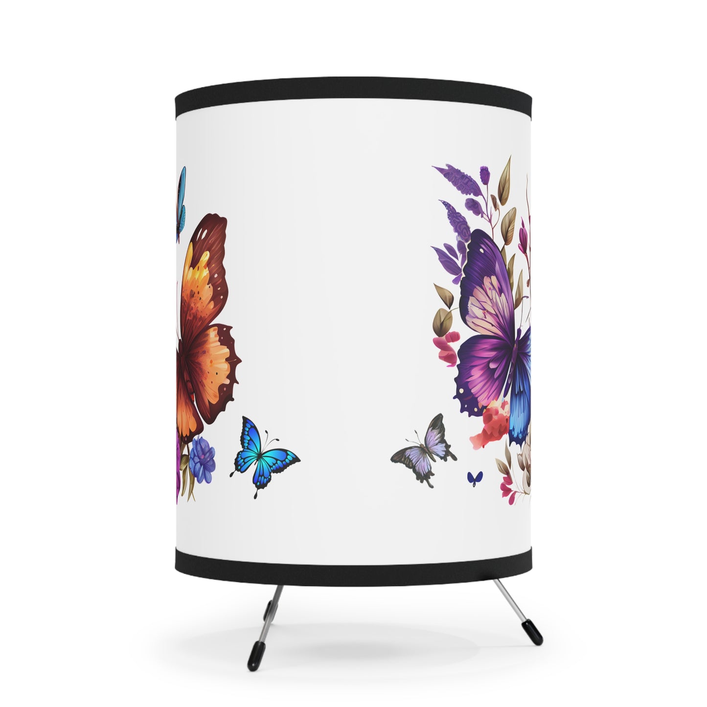 Lamp Butterfly Tripod Lamp Vibrant Home Decor Stylish Lighting Nature-Inspired Design,Perfect Gift for Flower Lovers