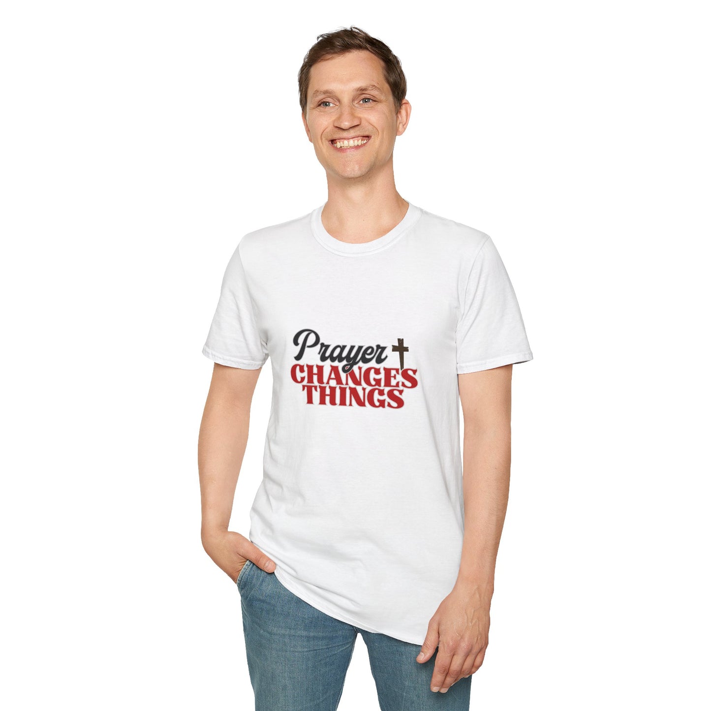 Prayer Changes Things T-Shirt Inspirational Christian Faith Tee Faith Based Spiritual Tee