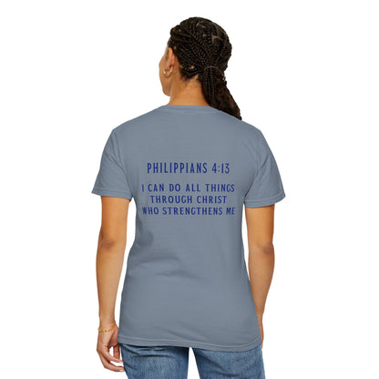 T-Shirt Inspirational Christian T-Shirt Cross & Philippians 4:13 Unisex Apparel Faith Tee Religious Gift Motivational Shirt