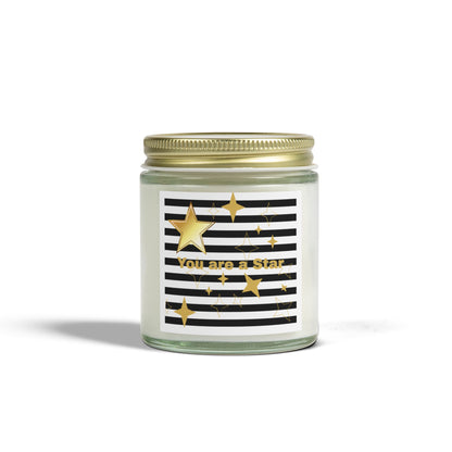 Starry Night Scented Candle - Coconut Apricot Wax Cozy Home Decor Gift for Her Relaxation Aromatherapy Birthday Gift Fragrant Tranquil Ambiance