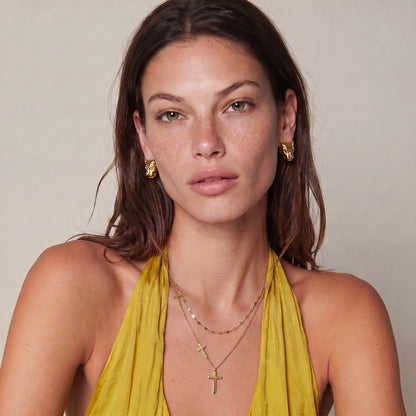 Divine Layers Cross Necklace Set