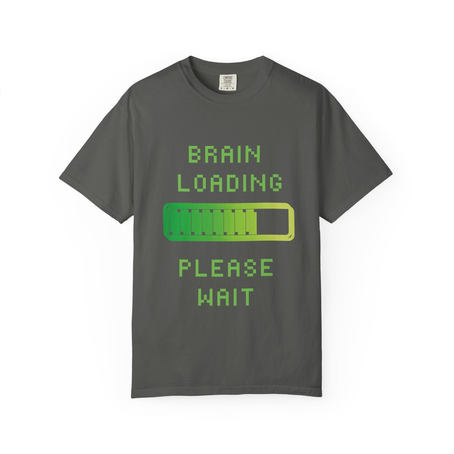 T-Shirt Loading Awareness T-Shirt - 8-bit Humor Gamer Gift Brain Loading Tee Unisex Graphic Shirt Quirky Humor Clothing