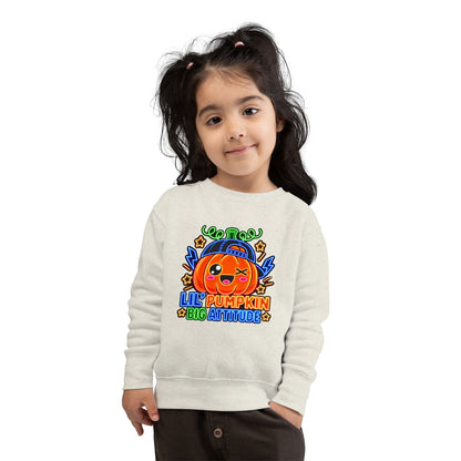 Lil' Pumpkin Big Attitude Toddler Sweatshirt
