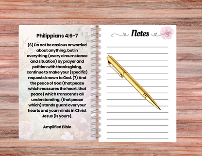 Handmade Made to order Healing Journal for Women Faith Based Prayer Journal Handmade 6x9 Printed to Order Christian Healing Journal