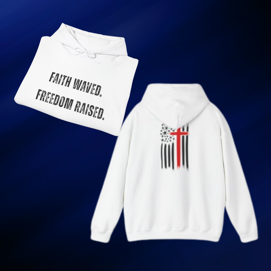 Faith-Inspired Freedom Hoodie, Unisex Sweatshirt for Comfort and Faith, Perfect for Holidays, Gifts, Casual Wear, Spiritual Celebrations