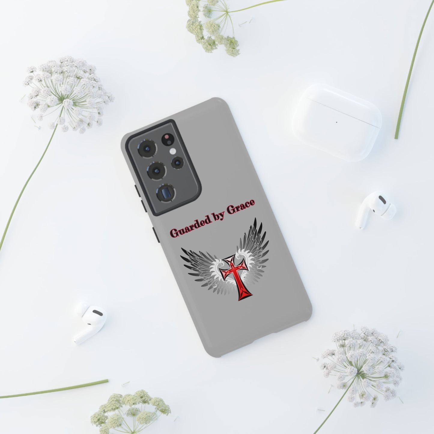 Cell Phone Case with Guardian Angel Design Tough Cases for Protection Spiritual Gifts Unique Accessories Personalized Tech