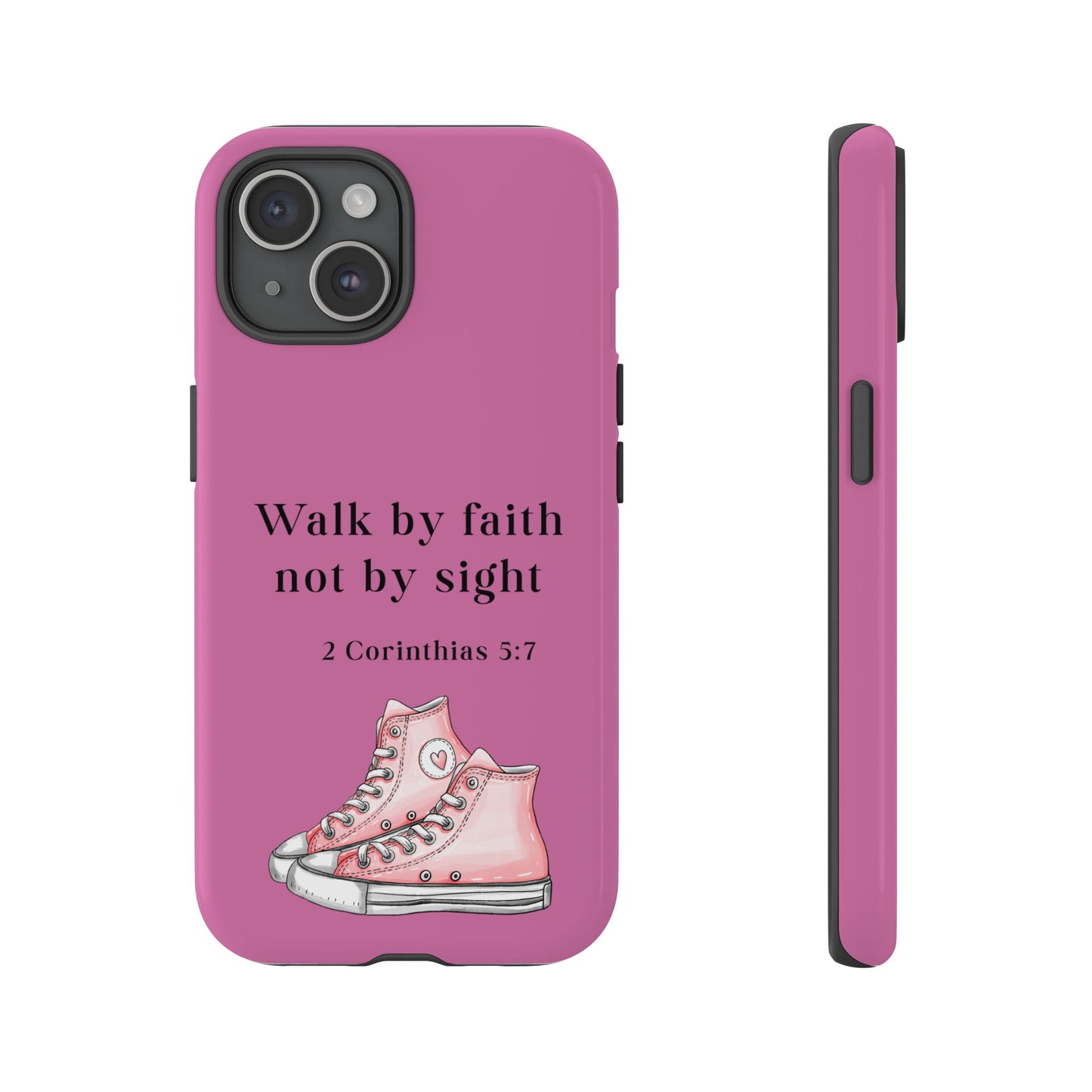 Cellphone Cae Faith-Inspired Phone Case Inspirational Gift Bible Verse Accessory Pink Converse Design Christian Phone Cover