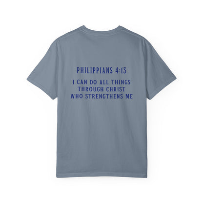 T-Shirt Inspirational Christian T-Shirt Cross & Philippians 4:13 Unisex Apparel Faith Tee Religious Gift Motivational Shirt