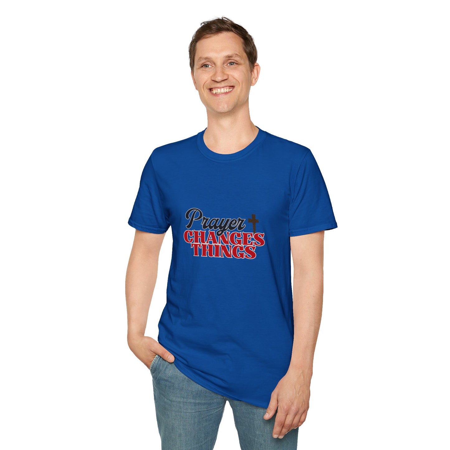 Prayer Changes Things T-Shirt Inspirational Christian Faith Tee Faith Based Spiritual Tee