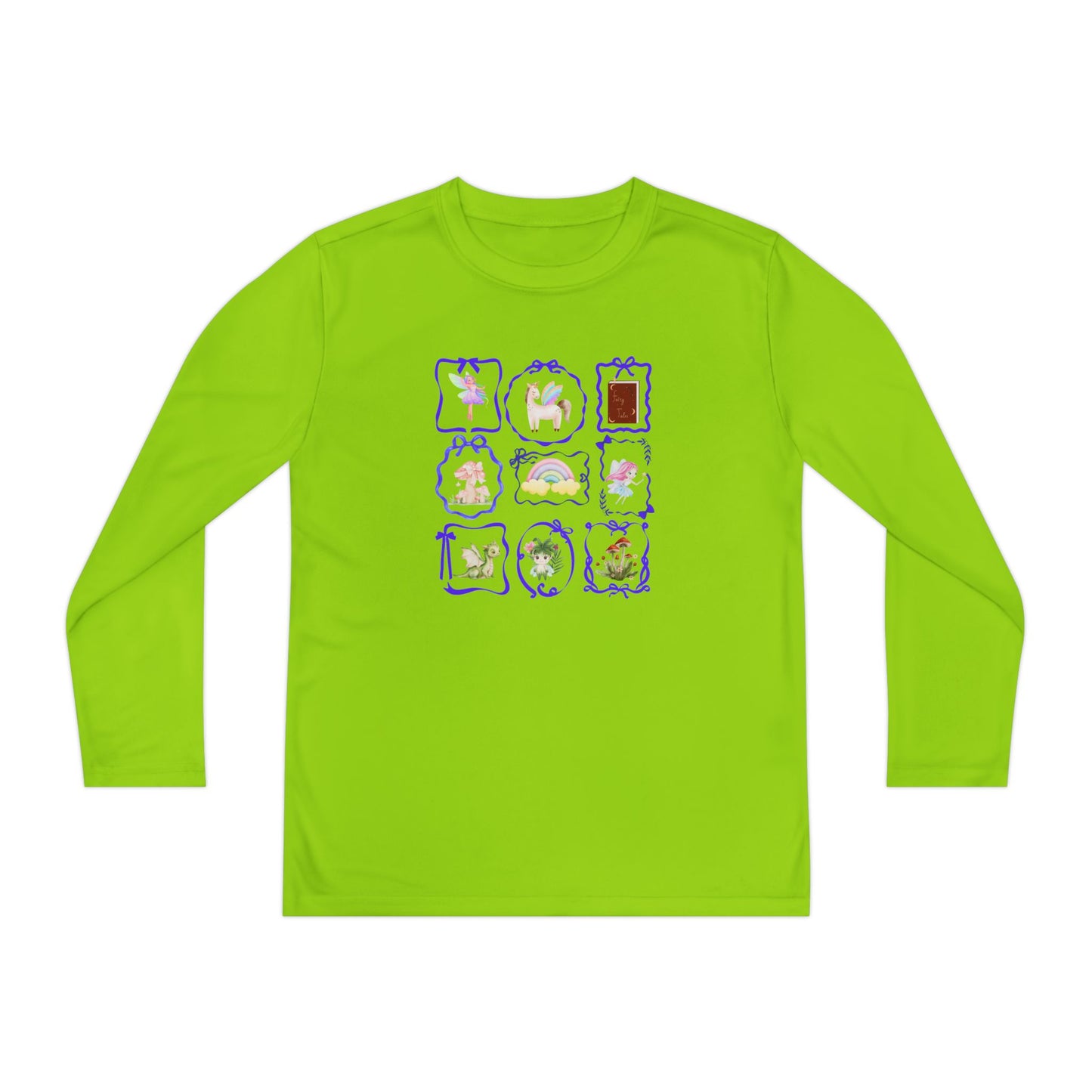 T-Shirt Whimsical Youth Fun Long Sleeve Shirt Cute Gift for Kids Colorful Playwear Unique Birthday Present Fairy Tales