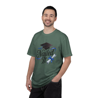 Nailed It Graduation T-Shirt — Cap & Diploma Celebration Tee