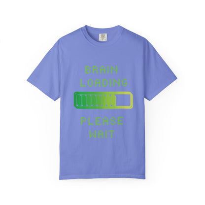 T-Shirt Loading Awareness T-Shirt - 8-bit Humor Gamer Gift Brain Loading Tee Unisex Graphic Shirt Quirky Humor Clothing