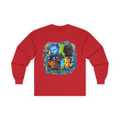 T-Shirt Artistic Long Sleeve Tee Unique Graphic Apparel Unisex Casual Wear Gift for Art Lovers Eco-Friendly Fashion Comfortable Layering Halloween