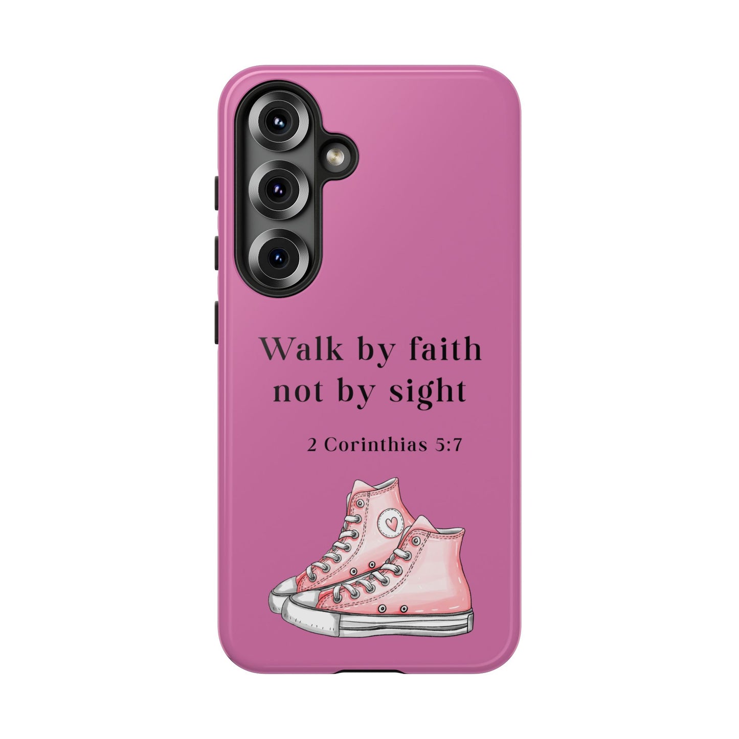Cellphone Cae Faith-Inspired Phone Case Inspirational Gift Bible Verse Accessory Pink Converse Design Christian Phone Cover