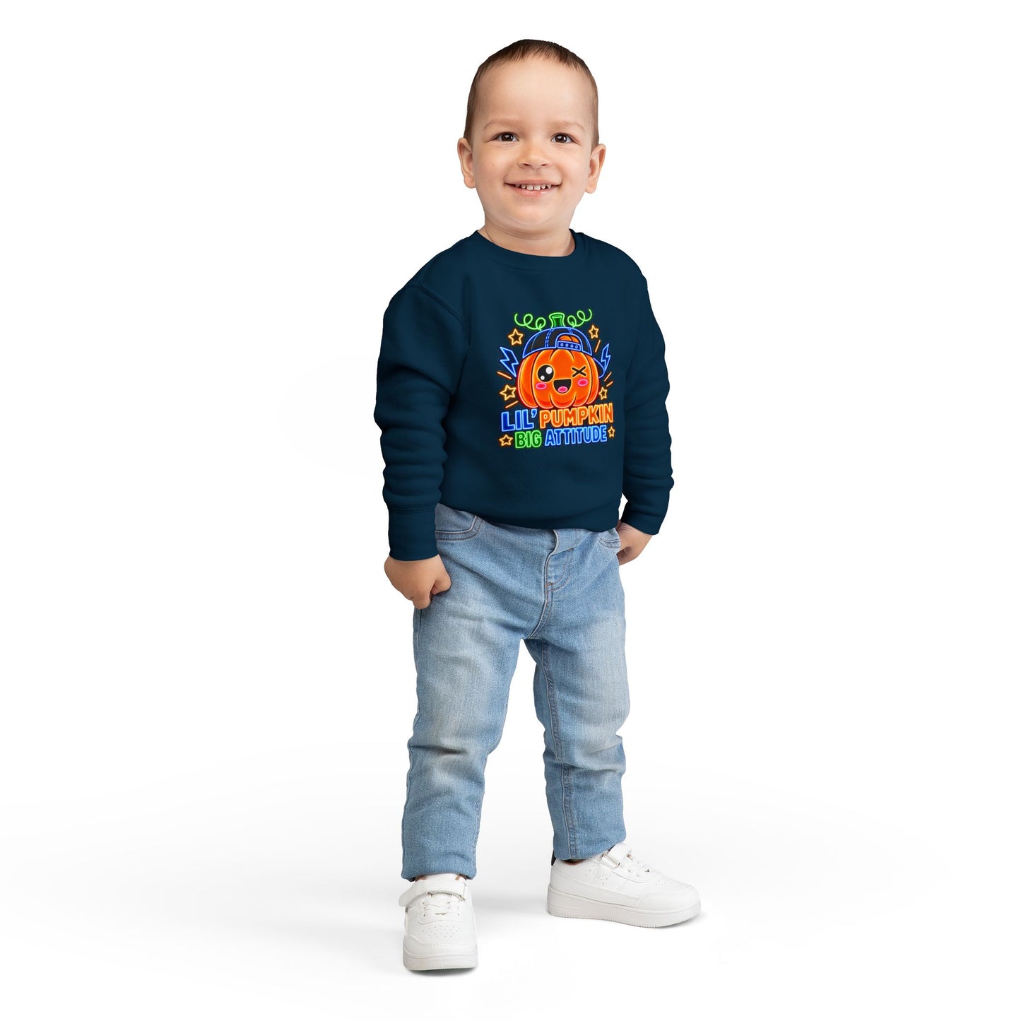 Lil' Pumpkin Big Attitude Toddler Sweatshirt
