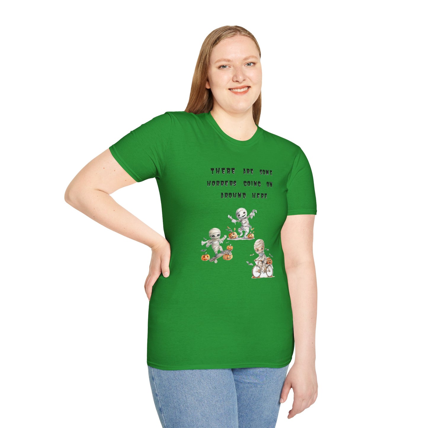 T-Shirt Halloween Graphic T-Shirt Spooky Season Tee Unisex Soft Style Shirt Retro Halloween Gift Fall Fashion Cute Halloween Design