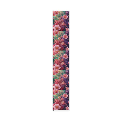 Floral Watercolor Wrapping Paper Roll — Pink Rose & Mint Gift Wrap