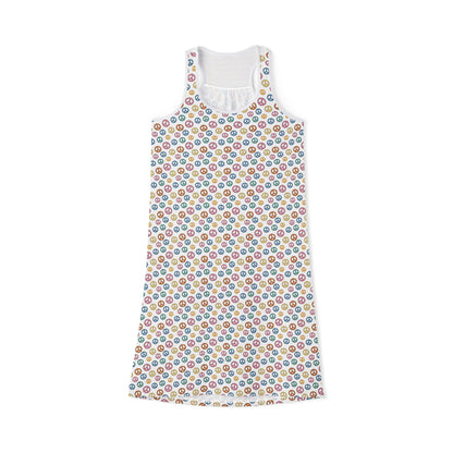 Dress Colorful Women’s Racerback Dress Summer Casual Wear Boho Vibes Beach Outfit Festival Dress Everyday Comfort