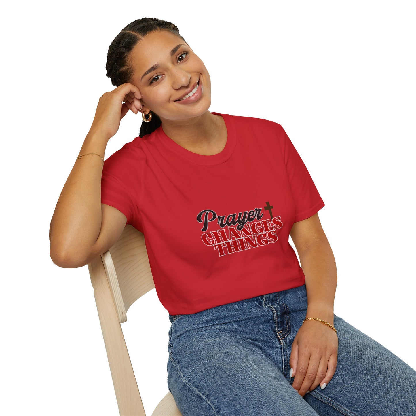 Prayer Changes Things T-Shirt Inspirational Christian Faith Tee Faith Based Spiritual Tee