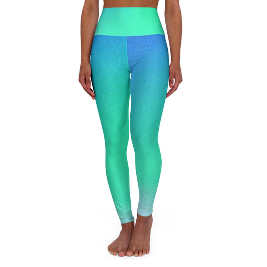 Yoga Leggings Vibrant High Waisted Fitness Apparel Activewear Workout Pants Gift for Yogis Athleisure Leggings Eco-Friendly Leggings