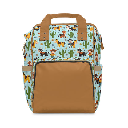Diaper Backpack Whimsical Cowboy Toddler Bag Baby Backpack Functional Diaper Bag Cute Nursery Accessory Mom Tote