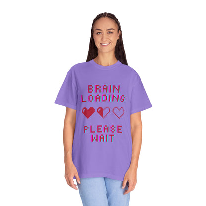 T-Shirt Brain Loading Unisex T-shirt Gamer Gift Fun Gift Geeky Apparel Cute Slogan Tee Perfect for Relaxation