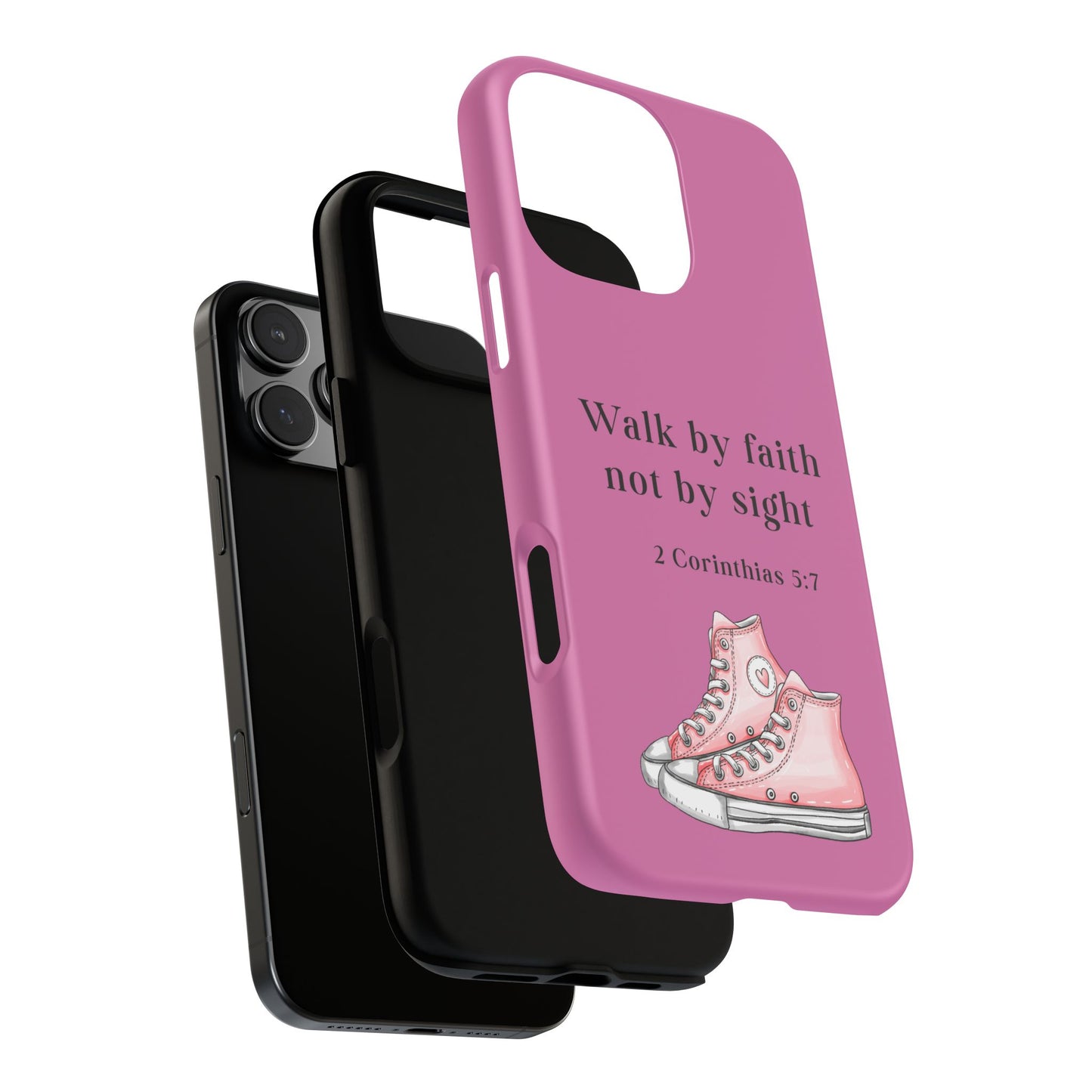 Cellphone Cae Faith-Inspired Phone Case Inspirational Gift Bible Verse Accessory Pink Converse Design Christian Phone Cover