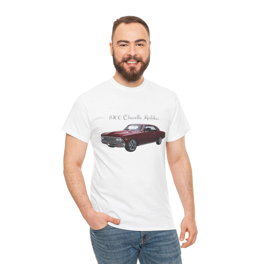 1966 Chevelle Malibu Unisex Heavy Cotton Tee - Classic Car Lover Shirt