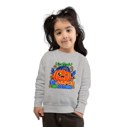 Lil' Pumpkin Big Attitude Toddler Sweatshirt