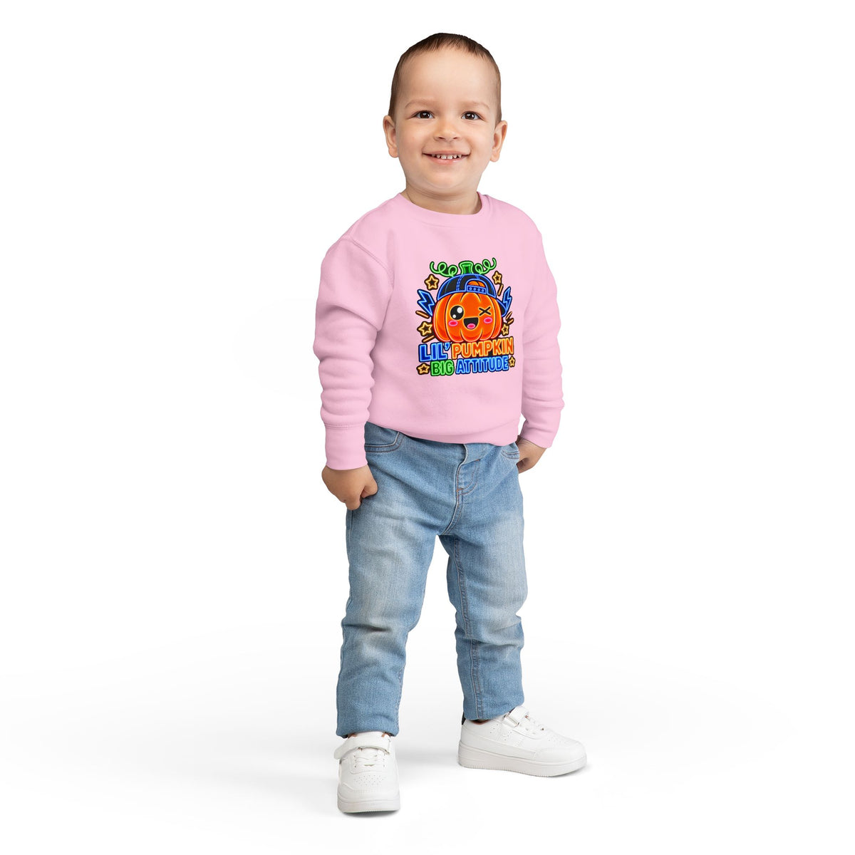 Lil' Pumpkin Big Attitude Toddler Sweatshirt