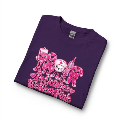 Breast Cancer Awareness Long Sleeve Shirt - "In October We Wear Pink"