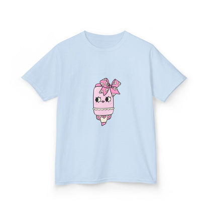 T-Shirt Kids Heavy Cotton™ Tee Fun Graphic Cute School Shirt Everyday Wear Coquette Design