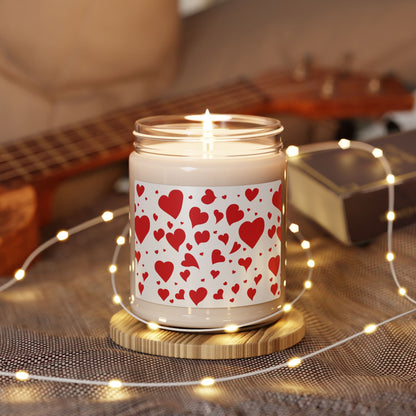 Valentine Heart Soy Candle — 9oz Scented Jar