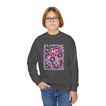 Sweatshirt Youth Crewneck Sweatshirt Cute Pastel Floral Design Cozy Gift for Kids Perfect for Birthdays Spring and Everyday Wear
