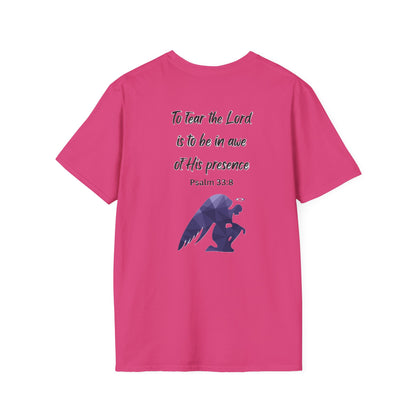 T-Shirt Unisex Softstyle T-Shirt with Inspirational Psalm Design Motivational Tee Christian Apparel Faith-Based Gift Casual Wear