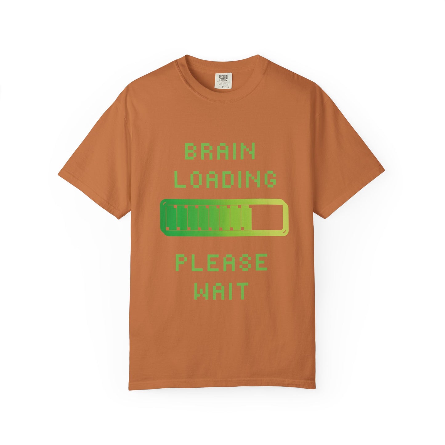 T-Shirt Loading Awareness T-Shirt - 8-bit Humor Gamer Gift Brain Loading Tee Unisex Graphic Shirt Quirky Humor Clothing