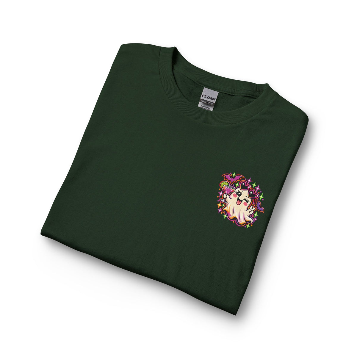 Halloween Long Sleeve Tee — "Just Here for the Boos" Ghost Party Shirt