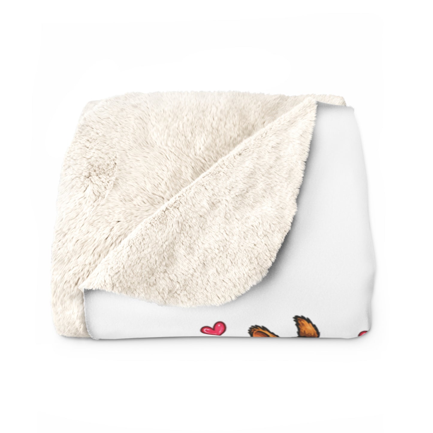Sherpa Blanket — "A Girl Cannot Survive on Coffee Alone… She Also Needs Jesus and a Squirrel" Cozy Faith & Squirrel Throw