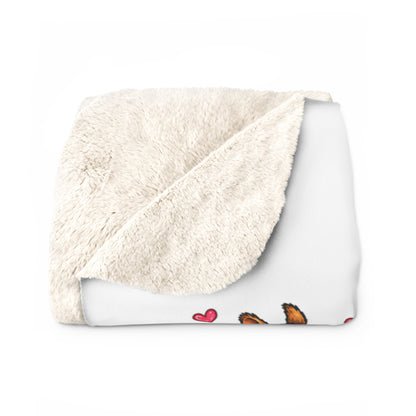Sherpa Blanket — "A Girl Cannot Survive on Coffee Alone… She Also Needs Jesus and a Squirrel" Cozy Faith & Squirrel Throw